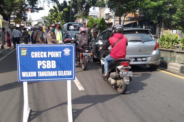 Hari Pertama PSBB di Tangerang Selatan Belum Berjalan Maksimal