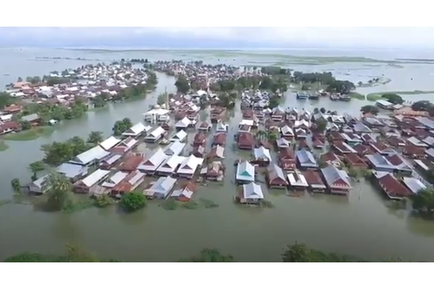 Banjir Wajo Makin Parah, Ribuan Rumah Terendam hingga Tiga Meter